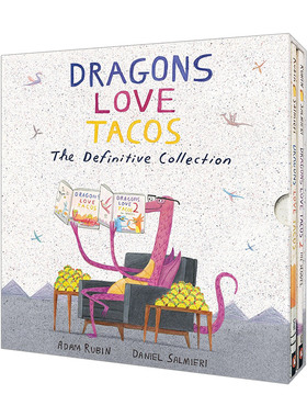 英文原版 Dragons Love Tacos Box Set 爱吃玉米饼的龙2本精装套装 英文版 进口英语原版书籍儿童图书