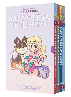 英文原版 Baby sitters Little Sister Graphic Novels 1-4 保姆俱乐部漫画1-4册 全彩漫画书 课外阅读故事 英文版 进口英语原版