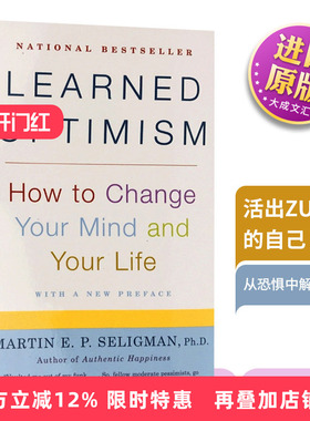 Learned Optimism 英文原版 活出最乐观的自己 积极心理学之父 塞利格曼 幸福科学四部曲之二 乐观学习法 英文版英语书籍