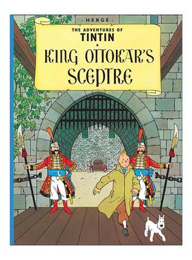 英文原版 The Adventures of Tintin King Ottokar's Sceptre 丁丁历险记之奥托卡王的权杖 儿童精装漫画 英文版 进口英语原版书籍