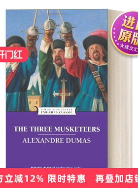 英文原版 The Three Musketeers 三个火枪手 Enriched Classics系列 英文版 进口英语原版书籍