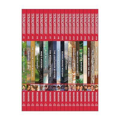 英文原版 The Boxcar Children Classic Treasury 棚车少年经典合集 1-19册盒装套装 儿童推理章节桥梁故事书 进口英语原版书籍