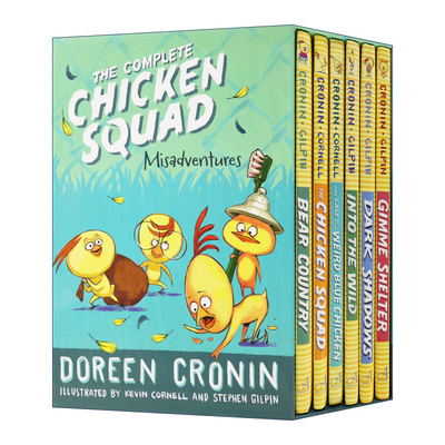 英文原版 The Complete Chicken Squad Misadventures 小鸡特工队1-6 套装 精装 英文版 进口英语原版书籍