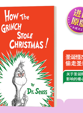 英文原版 How the Grinch Stole Christmas 圣诞怪杰如何偷走圣诞节 苏斯博士 精装 英文版 Dr. Seuss 进口英语原版书籍