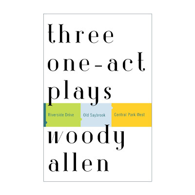 英文原版 Three One-Act Plays 中央公园西路 三个独幕剧 Woody Allen伍迪·艾伦 英文版 进口英语原版书籍