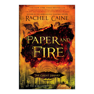 Rachel and 青少年奇幻小说 Paper Great 大图书馆系列2 Library 英文版 书籍 Fire 进口英语原版 英文原版 纸张与火焰 Caine The