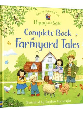 Usborne英文原版 趣味农场故事集Farmyard Tales The Complete Book of Farmyard Tales 布特太太一家和苹果树农场小镇 英语绘本