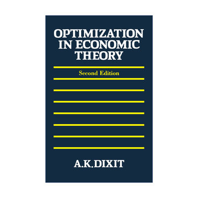 英文原版 Optimization in Economic Theory 经济理论中的优化方法 阿维纳什 K.迪克西特 英文版 进口英语原版书籍