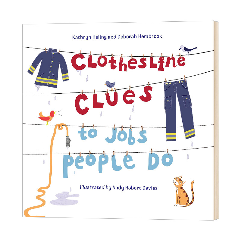 英文原版 Clothesline Clues to Jobs People Do 晾衣绳的线索 晾衣绳 工作 英文版 进口原版书籍 书籍/杂志/报纸 原版其它 原图主图