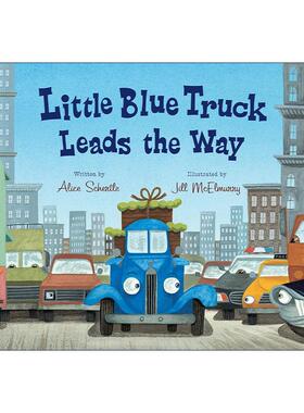 英文原版 Little Blue Truck Leads the Way 蓝色小卡车带路 精装绘本 英文版 进口英语原版书籍