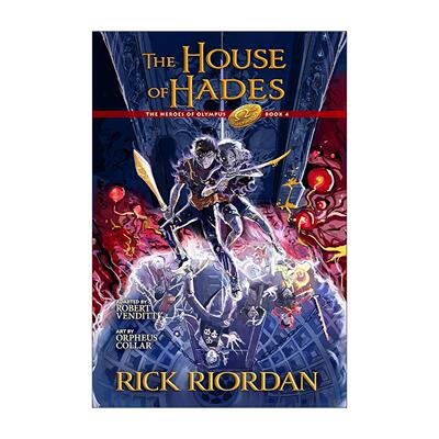 英文原版 The House of Hades the Graphic Novel Heroes of Olympus Book 4 波西杰克逊第二季 奥林匹斯英雄系列4 决战冥王圣殿