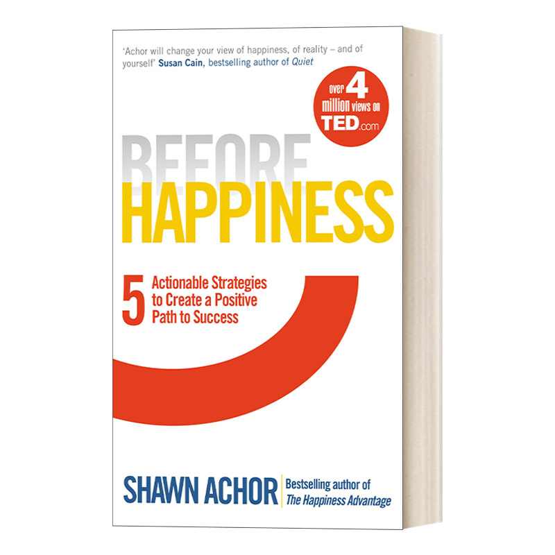 英文原版 Before Happiness 赢得你的积极优势 哈佛幸福课设计者肖恩埃科尔 英文版 进口英语原版书籍