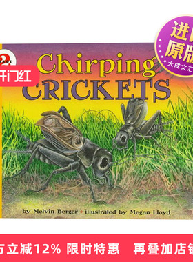 英文原版 Let's Read and Find Out 2 Chirping Crickets 自然科学启蒙 L2 唧唧喳喳的蟋蟀 英文版 进口英语原版书籍