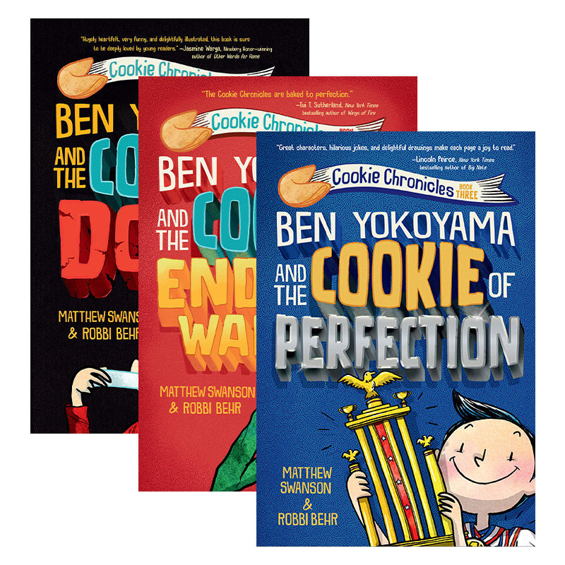 英文原版 Ben Yokoyama and the Cookie 饼干编年史1-3册 精装 英文版 进口英语原版书籍