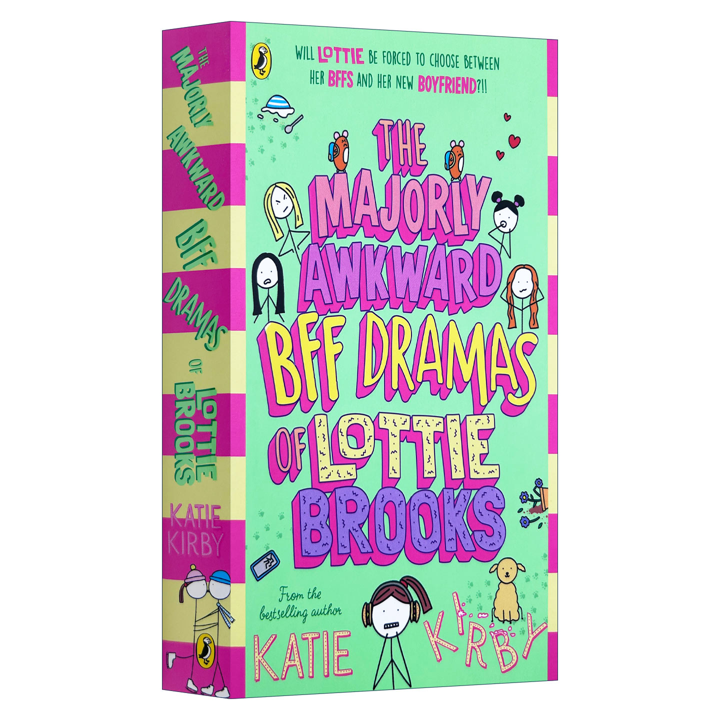 英文原版 The Majorly Awkward BFF Dramas of Lottie Brooks 洛蒂极其尴尬的生活6 Katie Kirby儿童故事书 进口英语原版书籍