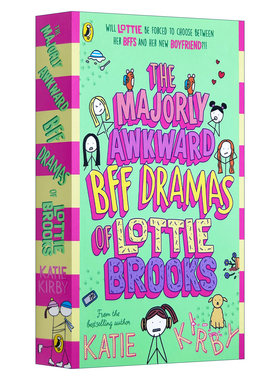 英文原版 The Majorly Awkward BFF Dramas of Lottie Brooks 洛蒂极其尴尬的生活6 Katie Kirby儿童故事书 进口英语原版书籍