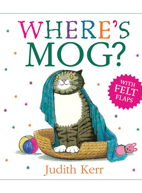 英文原版 Where's Mog 小猫莫格在哪里 儿童趣味纸板书 朱迪斯·克尔经典故事 英文版 进口英语原版书籍