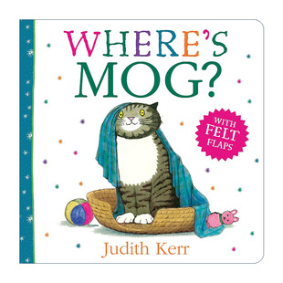 英文原版 Where's Mog 小猫莫格在哪里 儿童趣味纸板书 朱迪斯·克尔经典故事 英文版 进口英语原版书籍