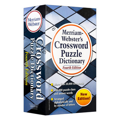 英文原版 Merriam Webster's Crossword Puzzle Dictionary 韦氏纵横填字游戏词典 第四版 英文版 进口英语原版书籍
