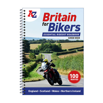 英文原版 A-Z Britain for Bikers 英国100条风景优美的骑行路线 英文版 进口英语原版书籍