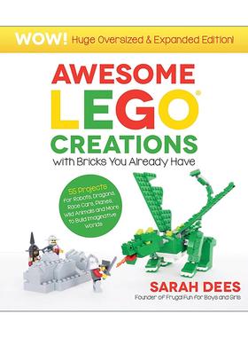 英文原版 Awesome LEGO Creations with Bricks You Already Have 乐高创意系列 用现有的积木打50件 英文版 进口英语原版书籍
