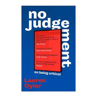 不评判 Judgement 关于批评 英文版 书籍 英文原版 进口英语原版
