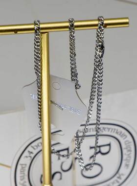 K21个性时尚水波款316钛钢项链hiphop潮酷欧美嘻哈卫衣链子