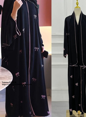 欧美土耳其旅游蝴蝶结刺绣开衫宽松外披 Bow embroidery cardigan