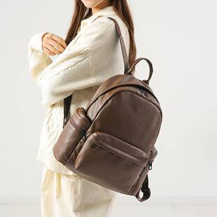 专柜品牌复古女士双肩包通勤旅行外出背包大容量洋气时尚潮流女包