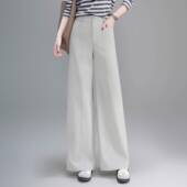 2026春季 宽松休闲裤 新款 气质女装 直 时尚 专柜品牌云柔棉面料阔腿裤
