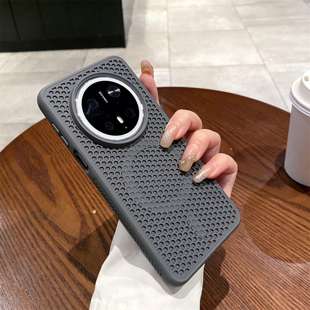 肤感散热硅胶磁吸防摔手机壳透气