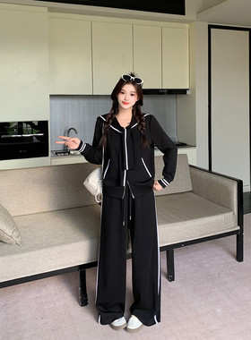 大码女装春秋新款时尚套装