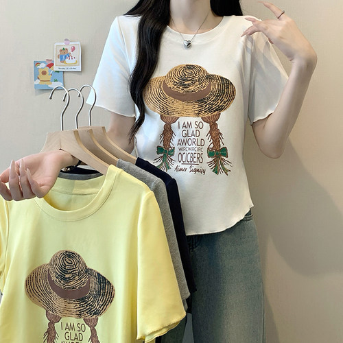 女夏季新款遮肉显瘦减龄休闲上衣