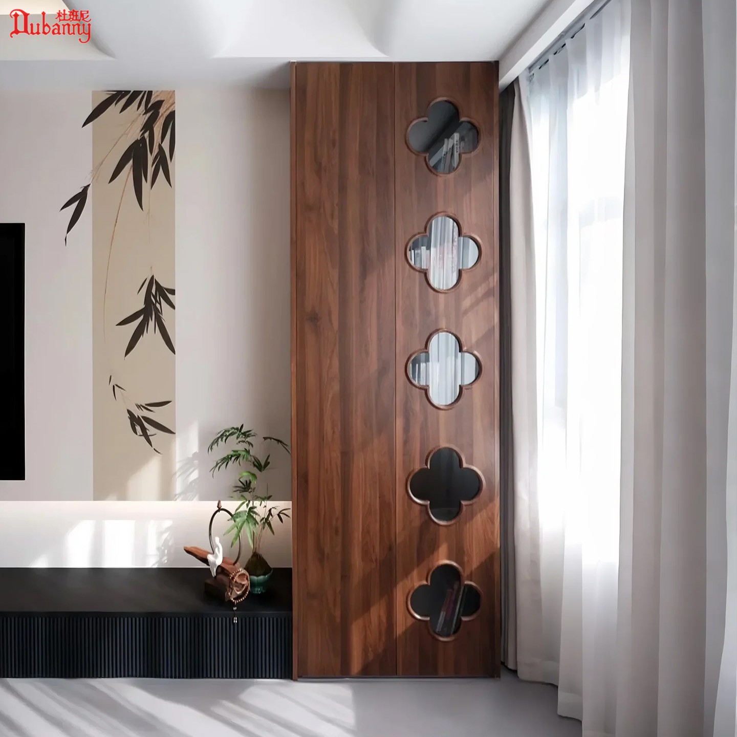 洞洞门中古风卧室平开门