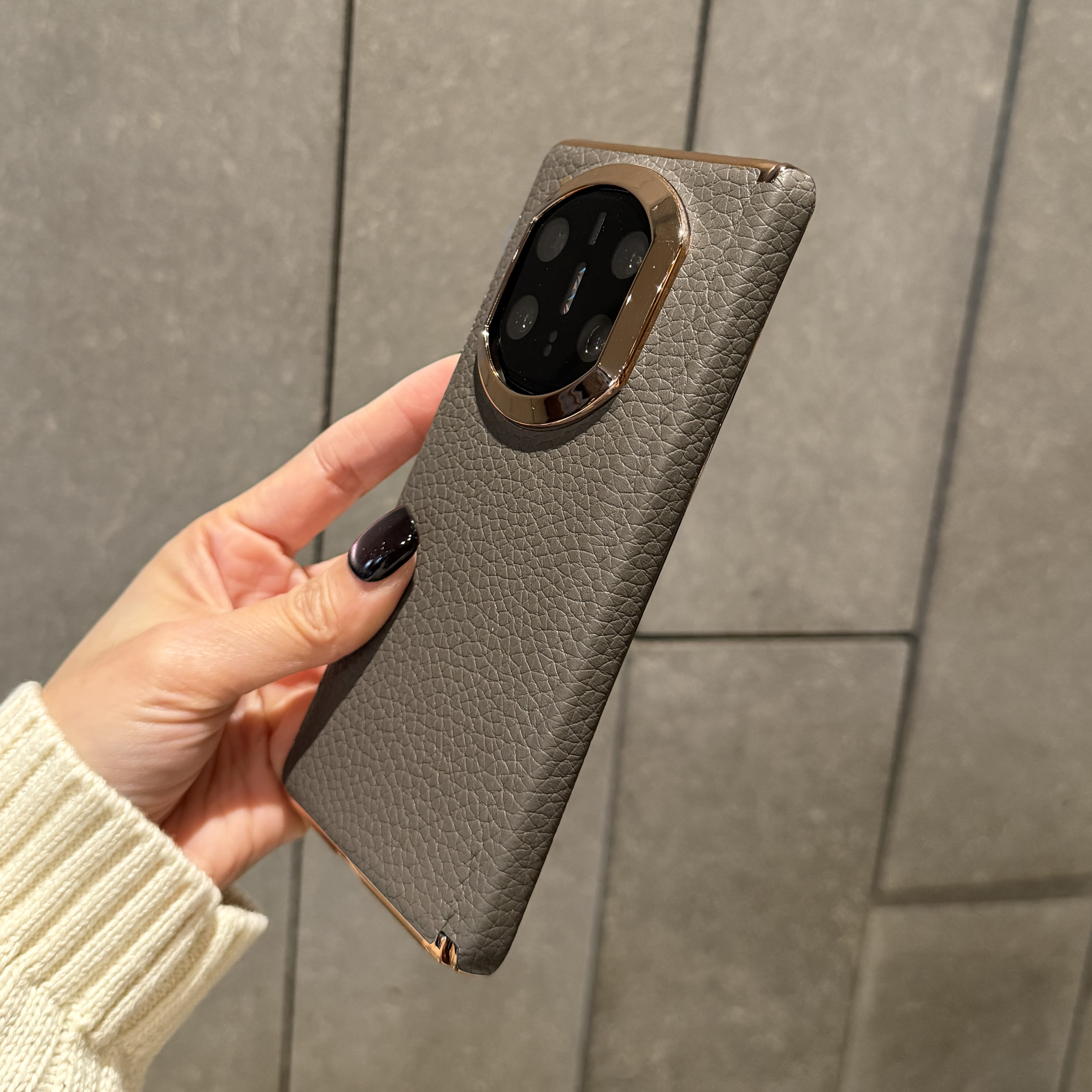 适用华为matex手机壳折叠屏新款Matex7中轴铰链包裹X7典藏版保护套简约锡器灰高档防摔后壳