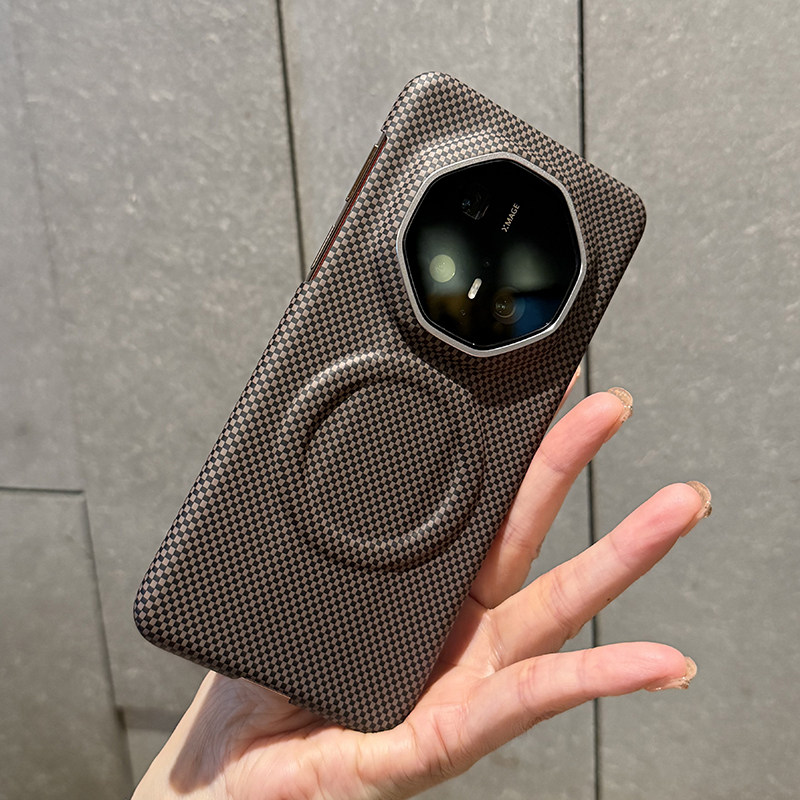 适用于华为Mate70rs手机壳新款磁吸手机壳华为mate70rs非凡大师保时捷保护套英伦灰色格子肤感全包超薄磁吸