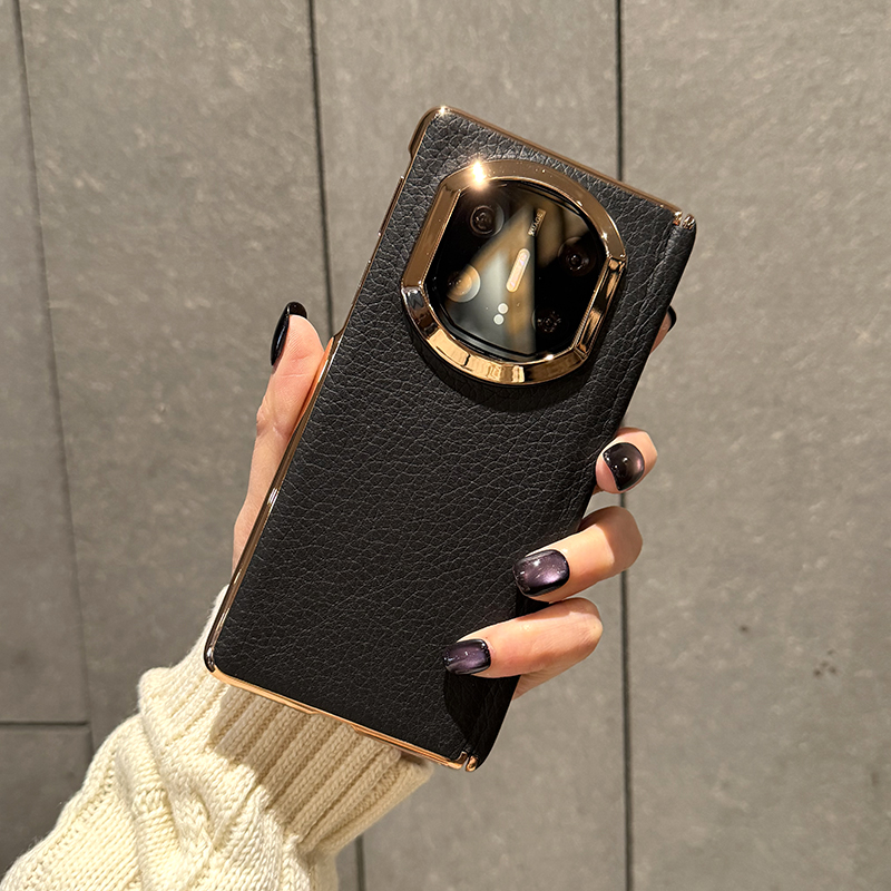 适用华为matex7手机壳折叠屏新款Matex7中轴铰链包裹X7典藏版保护套简约黑色高档防摔后壳