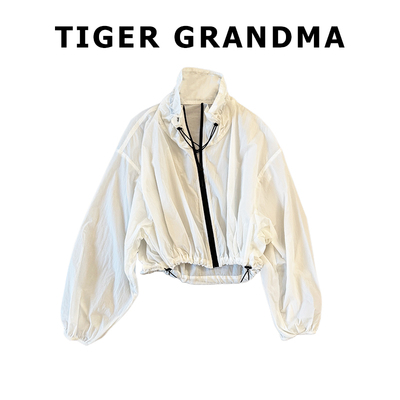 大奇TG UPF50+花瓣领简约高级感防晒薄夹克外套宽松舒适百搭气质