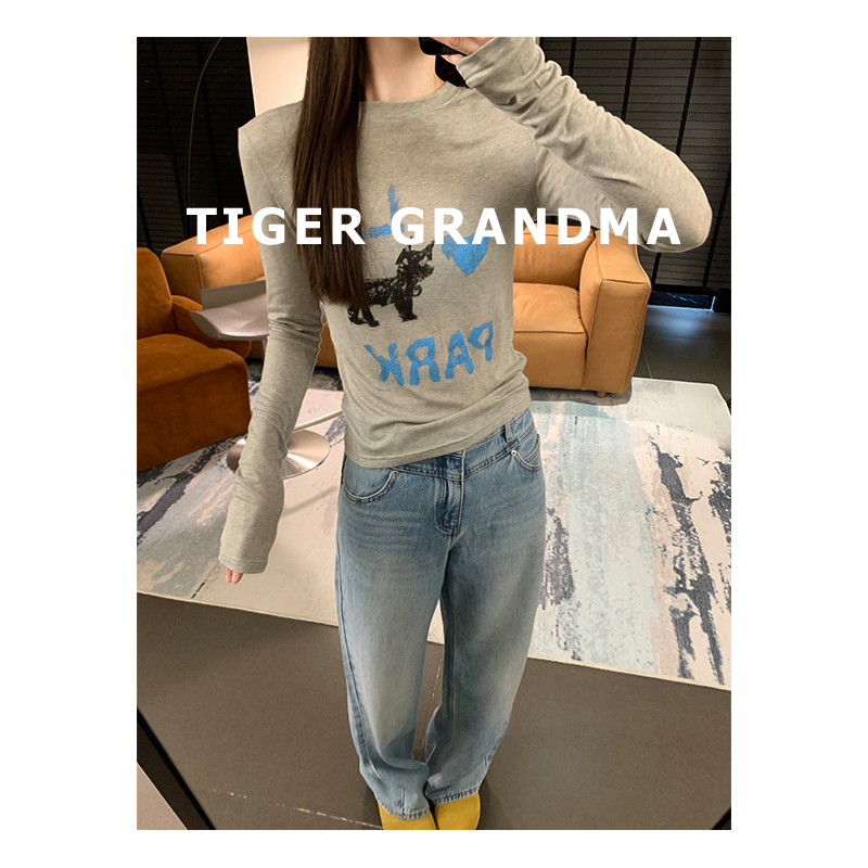 大奇TG奥地利兰精天丝羊毛—撞色猫咪夏季薄防晒T恤舒适气质显瘦