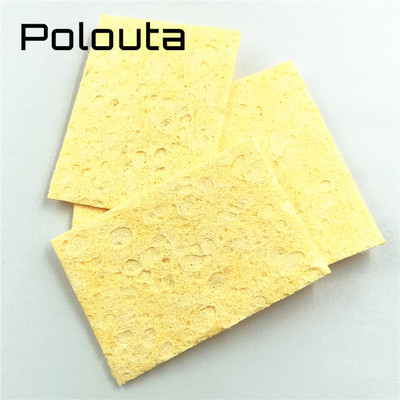 长方形圆形加厚电焊头清洁海绵耐高温海棉烙铁头清洗焊接除锡4*6