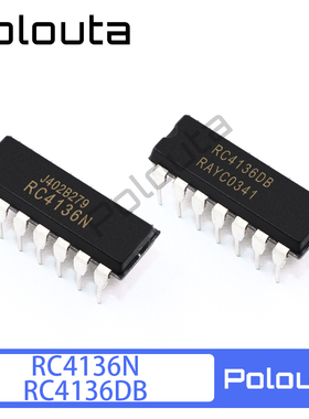 RC4136N RC4136DB RC4136 DIP-14 直插 运算放大器芯片 POLOUTA