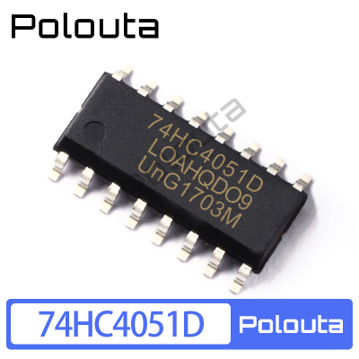 Polouta 74HC4051D 74HC4051 SOP16 双D触发器芯片 贴片IC