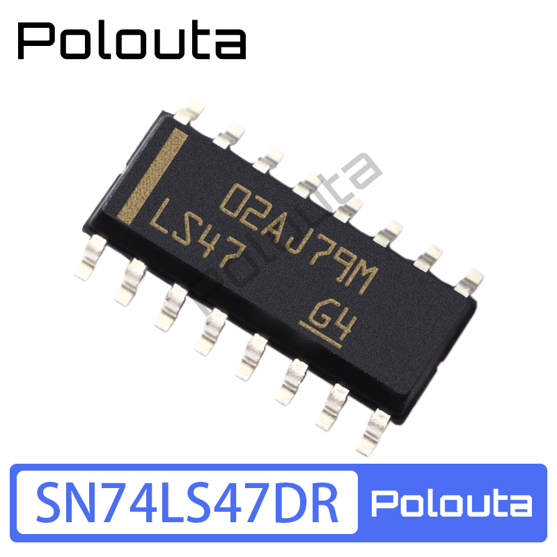 Polouta SN74LS47DR SN74LS47D SO16-3.9MM显示器驱动器芯片-封面