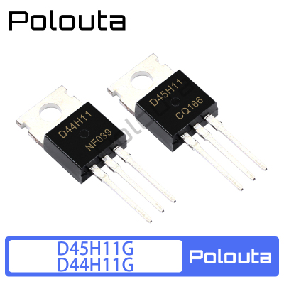 Polouta D45H11G D44H11G TO220 互补硅功率晶体管 直插配对管