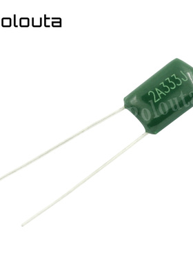 涤纶电容 2A333J 0.033UF 33NF 33000PF 100V 薄膜电容器 50个