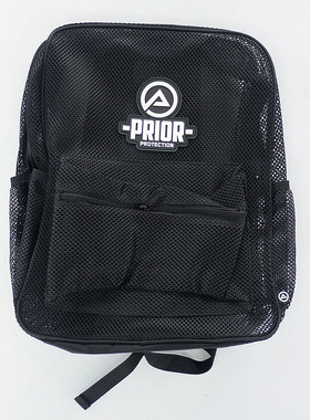 正品PRIOR双肩护具背包网袋透气排湿黑色滑板出行收纳-SCC滑板店