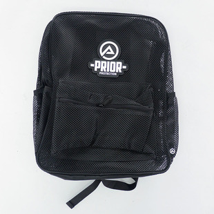 正品PRIOR双肩护具背包网袋透气排湿黑色滑板出行收纳-SCC滑板店