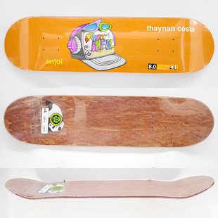 美国Enjoi双翘枫木滑板帽子橙板面8.0宽另toy SCC滑板 machine