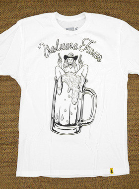 美国Vol4运动圆领短袖T恤男士上衣T恤白色三码另Etnies-SCC滑板店