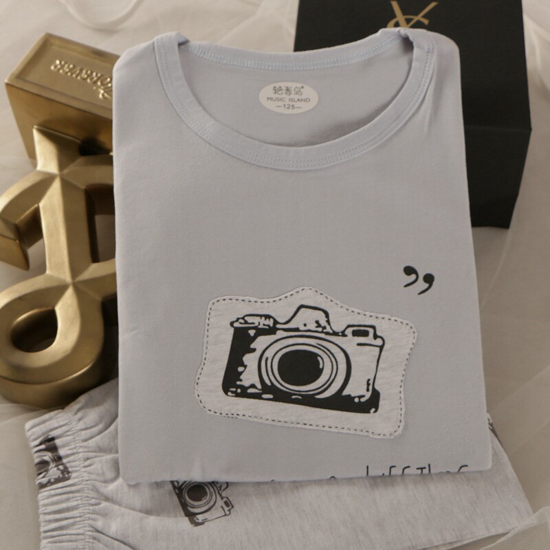 5-8岁断码清仓95%棉弹力内衣套装中大男孩儿童装春秋相家居打底衣